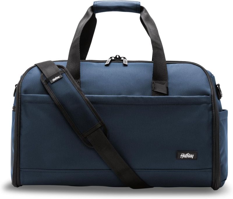 Photo 1 of Halfday Convertible 2-in-1 Premium Garment Duffel Weekender Bag 40L | Wrinkle-Free Travel, Hanging Suit Compartment, Shoe Pockets, Trolley Sleeve. Balistic Nylon Carry-On, Pacific
