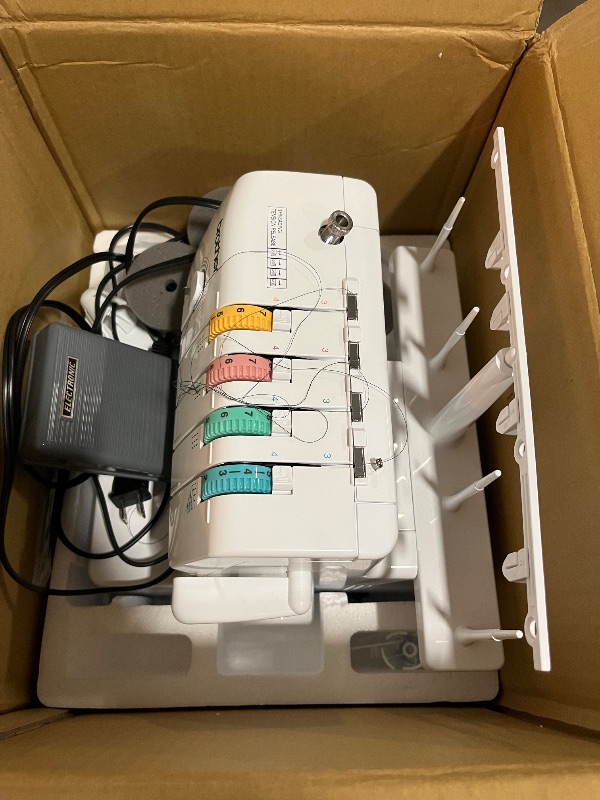 Photo 1 of Brother Coverstitch Serger, 2340CV, Sturdy Metal Frame, 1,100 Stitches Per Minute, Trim Trap, Included Snap-on Presser Feet

