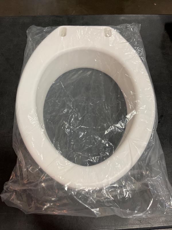 Photo 1 of Carex Toilet Seat Riser, Elongated Raised Toilet Seat Adds 3.5 inches to Toilet Height, for Assistance Bending or Sitting, 300 Pound Weight Capacity Toilet Riser