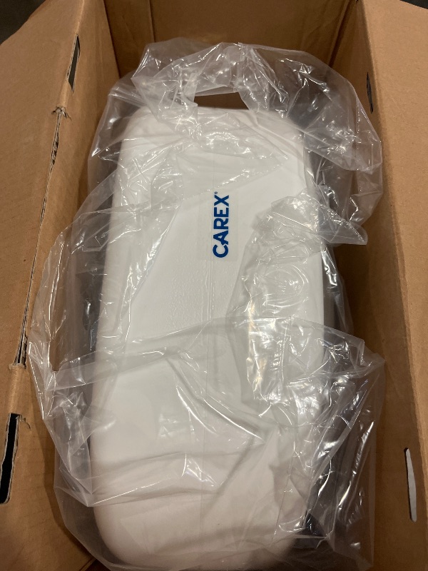 Photo 1 of Carex Toilet Seat Riser, 5.5 Inch, Toilet Seat Risers for Seniors, Raised Toilet Seat, Supports 300lbs, Slip-Resistant, Toilet Riser, Elevated Toilet Seats