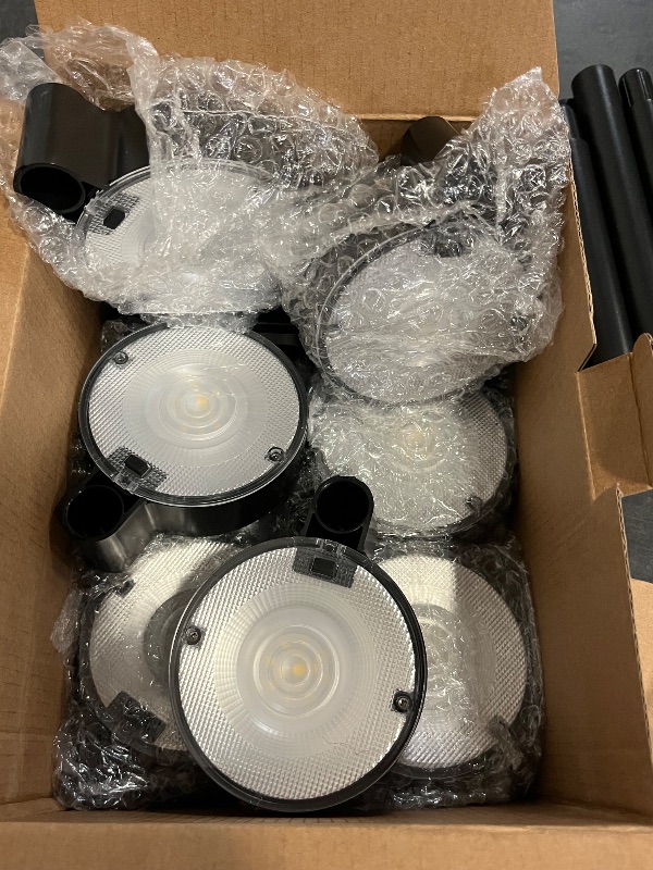 Photo 1 of 8 Pack Solar Pathway Lights Outdoor, 12 Brighter LED Solar Lights Outdoor Waterproof, Up to 12 Hrs Modern Path Light for Yard Garden Walkway Driveway Lawn (8 Pack)