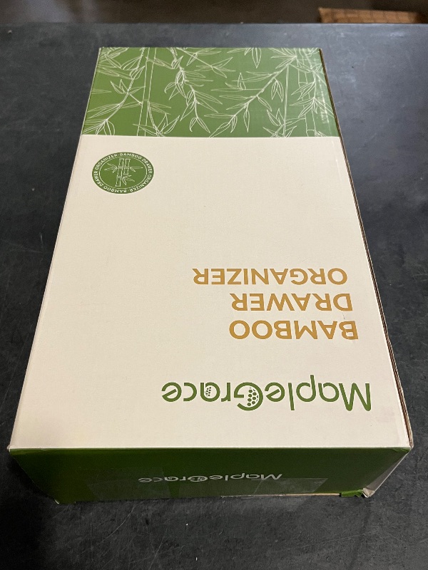 Photo 1 of Bamboo Drawer Organizer Set, 9 PCS Multi-Use Individual Wood Storage Organizers, Junk Drawer Divider and Storage Trays Containers for Kitchen, Bathroom, Office Desk, Makeup, Jewelry, Utensils