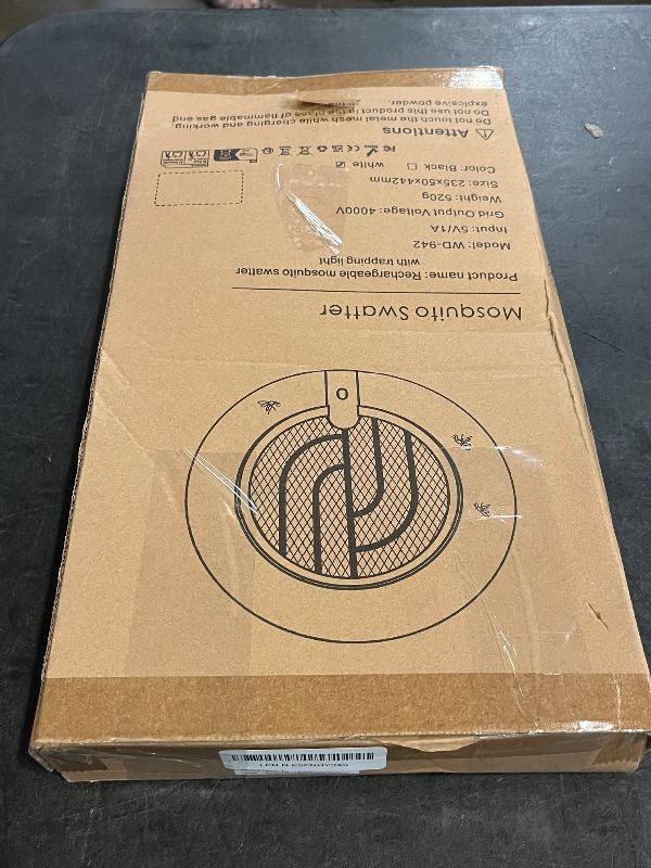 Photo 1 of Electric Fly Swatter 4000V, Bug Zapper Racket Indoor with USB Rechargeable, Mosquitoes Trap Lamp Rechargeable with 1200mAh Battery for Indoor Mosquito Bat, Fruit Fly Killer for Home