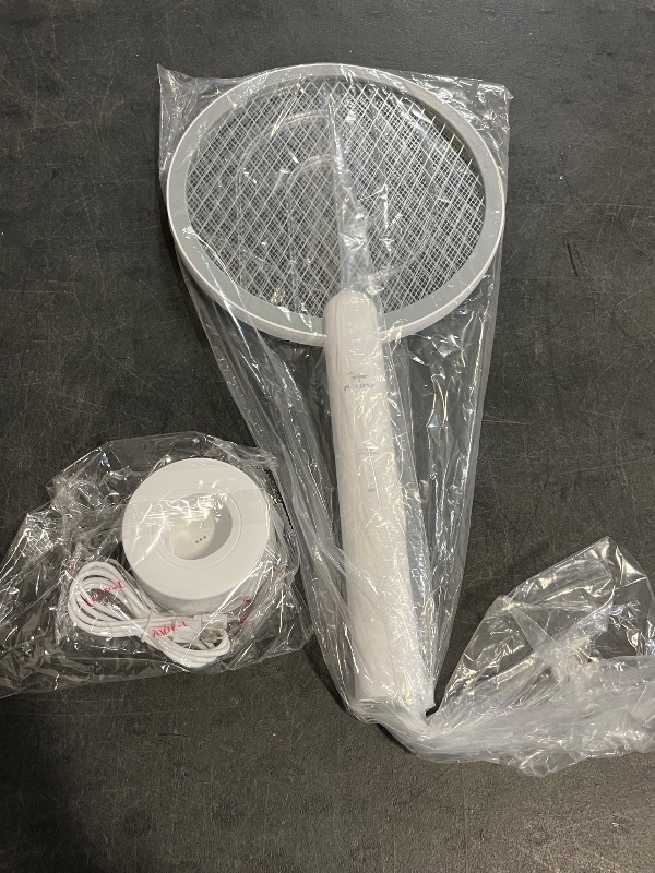 Photo 1 of Electric Fly Swatter 4000V, Bug Zapper Racket Indoor with USB Rechargeable, Mosquitoes Trap Lamp Rechargeable with 1200mAh Battery for Indoor Mosquito Bat, Fruit Fly Killer for Home