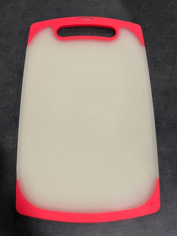 Photo 1 of Cuisinart CPB-15SR 15" Semi-Transparent Board with Red Trim, White