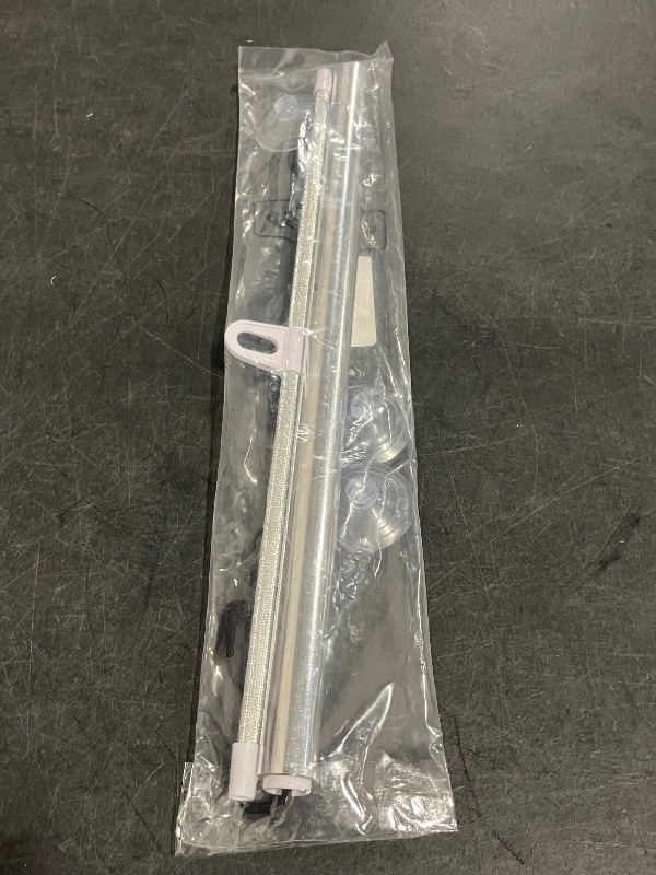 Photo 1 of Blackout Blind Shade with Suction Cups,Car Retractable Sunshade,No Drill Roller Blinds,Temporary Portable Window Cover Curtain,Privacy Screen for Home,Office,Car,Silver (W×H/20×49in)