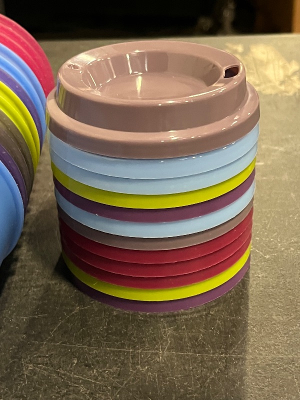 Photo 1 of Color Changing Coffee Cups, 16oz Reusable Coffee Cups with Lids, 12 Pack Hot Coffee Tumbler for Kids and Adult Party Favors, Leak-Proof, BPA-free, and Safe for Dishwashers