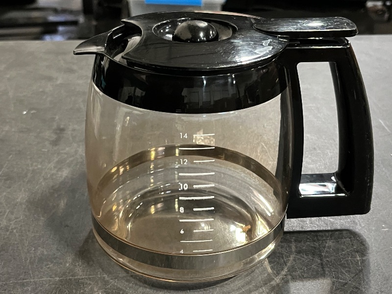 Photo 1 of 12-Cup Replacement Glass Carafe Compatible with Cuisinart Coffee Maker, 12 Cup Coffee Pot Replacement for Cuisinart, Models DCC-1100BK, DCC-1200PRC, DCC-2650, DGB500BK