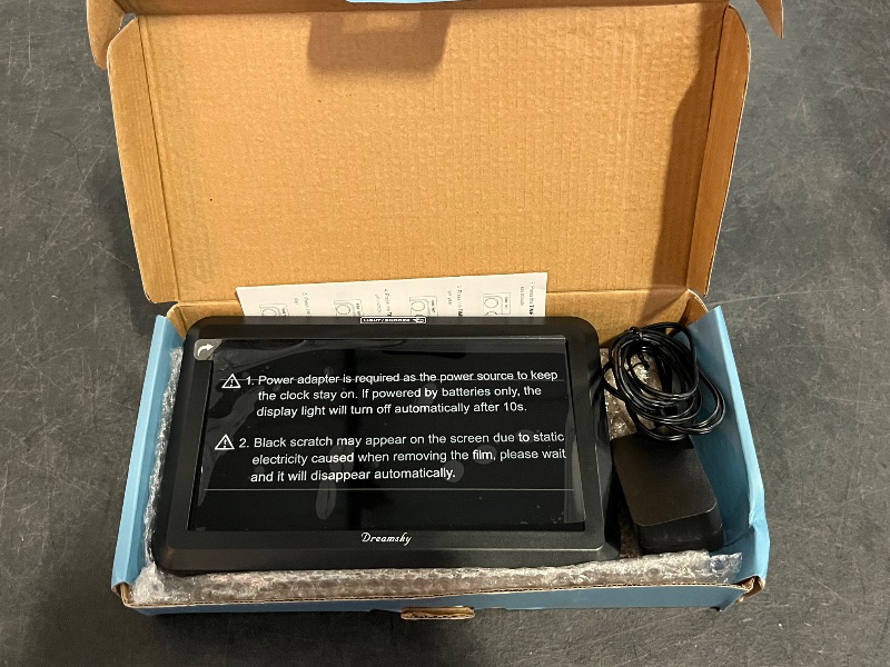 Photo 1 of DreamSky Large Digital Clock with Date and Day of Week - Electric Desk Clock for Seniors Elderly, Bedroom Alarm Clock with Battery Backup, Dimmer, USB Port, Auto DST, Temperature, Adjustable Volume