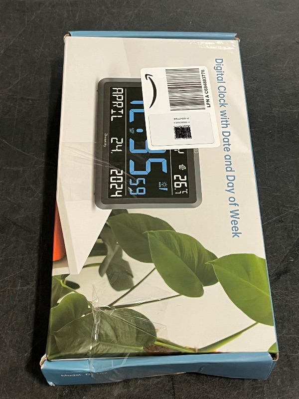 Photo 1 of DreamSky Large Digital Clock with Date and Day of Week - Electric Desk Clock for Seniors Elderly, Bedroom Alarm Clock with Battery Backup, Dimmer, USB Port, Auto DST, Temperature, Adjustable Volume