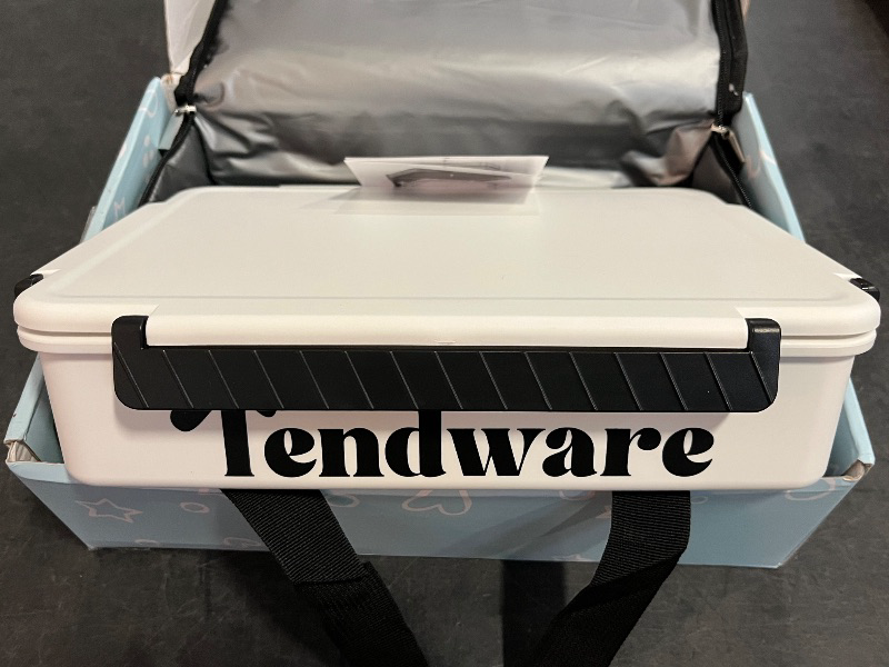 Photo 1 of Chilled Portable Snackle Box Container with Reusable Ice Pack Bonus Insulated Bag 12 Compartment Divided Serving Tray Summer Beach Essentials for Charcuterie Snack Road Trip Picnic Keep Food Fresh