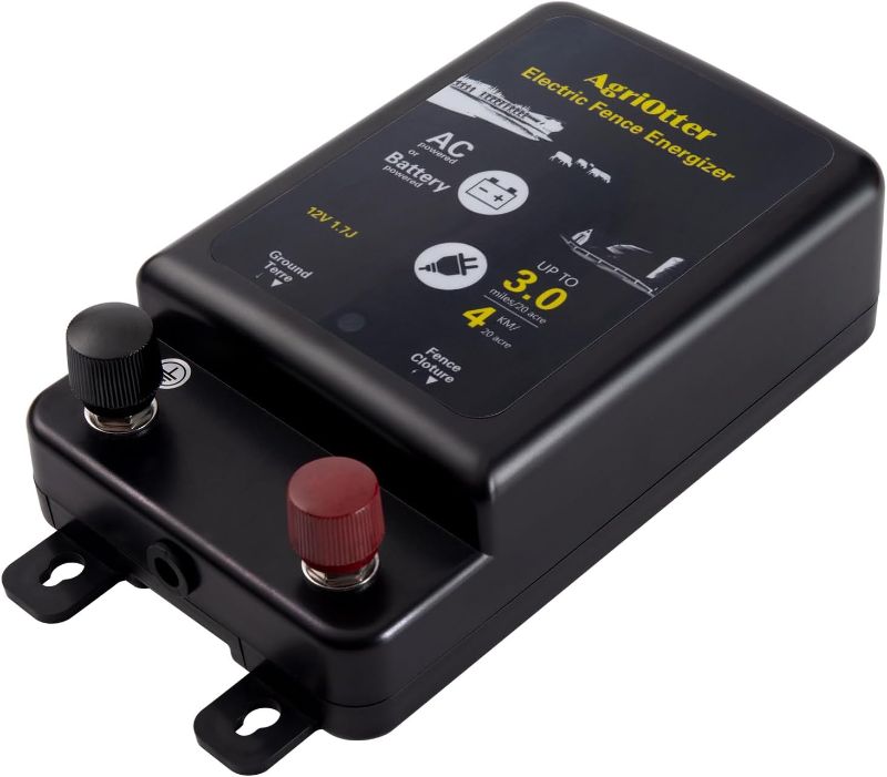 Photo 1 of Factory Sealed** 2025 New Tech 2 in 1 Electric Fence Energizer Charger Plug-in & 12V Battery, Waterproof & Safe Wide Coverage Energizer for Farms, Suburban Homes, Gardens, Livestock, Pets & More