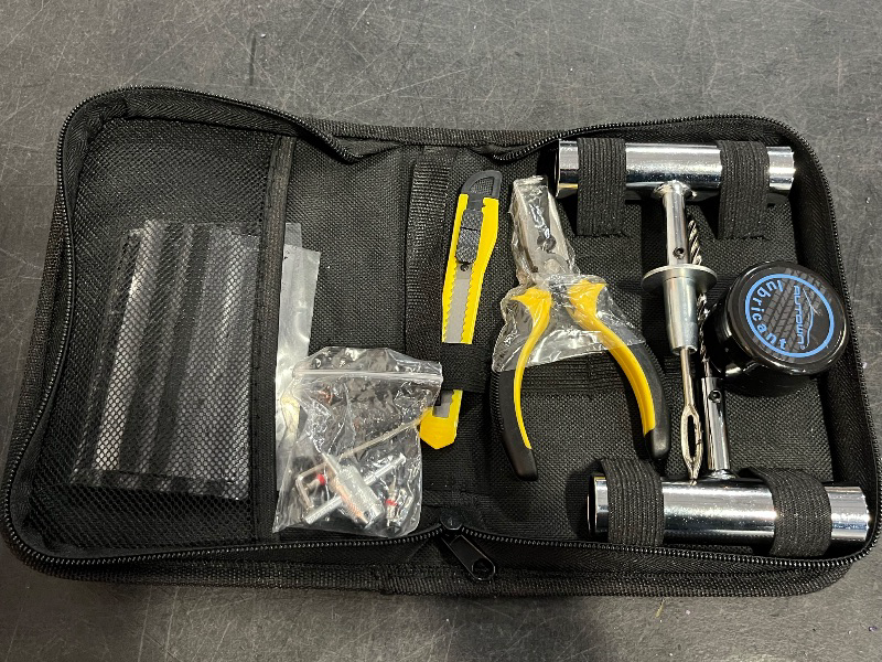 Photo 1 of Flat Tire Repair Kit with Plugs 31 Pcs for Car, Motorcycle, ATV, Jeep, Truck, Tractor Flat Tire Puncture Repair