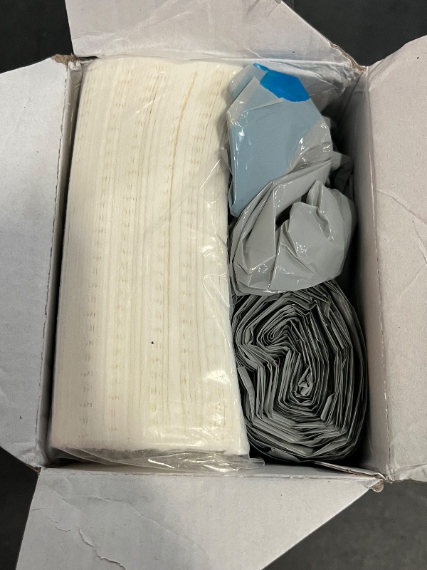 Photo 1 of Commode Liners with Absorbent Pads- 50 Commode Bags+ 50 Commode Pads, Extra Thicken Commode Toilet Liners Universal Fit Bedside Commode, Portable Toilet, Chair Bucket, Bedpan