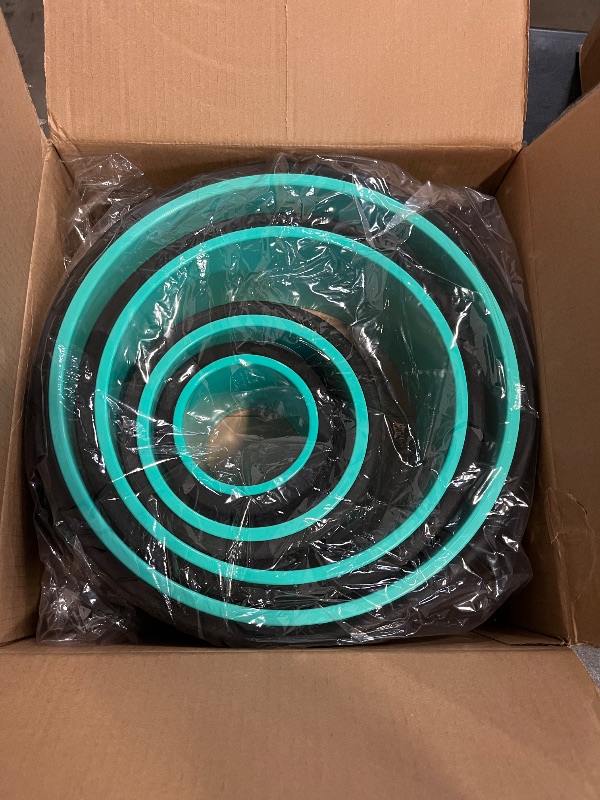 Photo 1 of 4 Pack Back Roller- Yoga Wheel for Back Pain Reliefn & Stretching, Back Wheel for Deep Tissue Massage, Foam Roller for Physical Therapy & Exercise