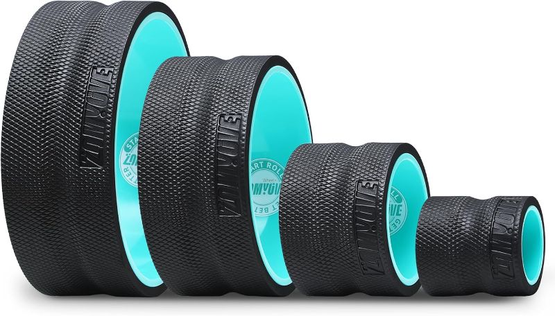 Photo 1 of 4 Pack Back Roller- Yoga Wheel for Back Pain Reliefn & Stretching, Back Wheel for Deep Tissue Massage, Foam Roller for Physical Therapy & Exercise