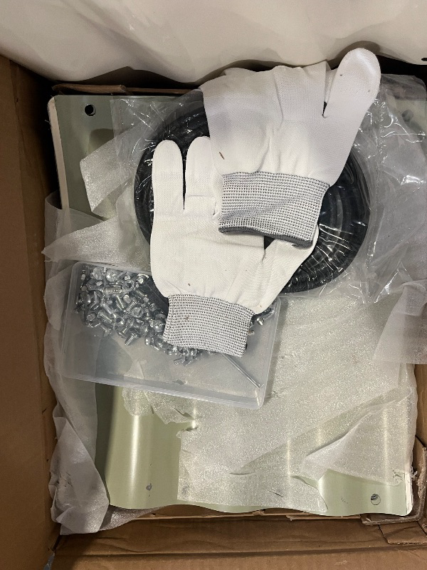 Photo 1 of Galvanized Raised Garden Bed Outdoor - 4×2×1ft Planter Raised Beds for Gardening | Oval Metal Garden Planter Box with Safety Edging and Gloves for Vegetables Fruits and Flowers OliveGreen