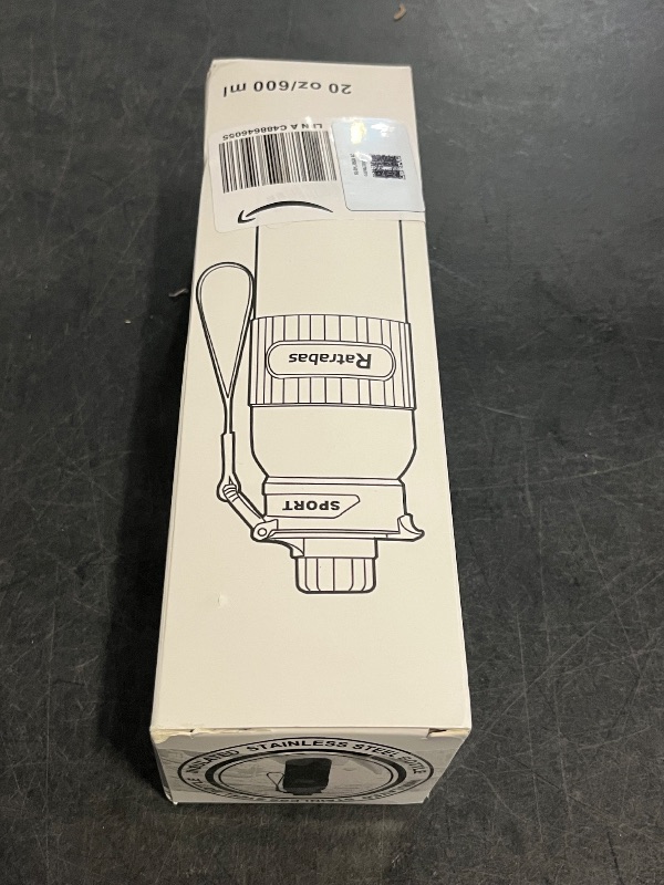 Photo 1 of 20 oz Insulated Water Bottle, Insulated Tumblers with 2-in-1 Lid, Travel Water Bottle, Black Water Bottle, Slim Water Bottle for Men, Women, Leak Proof Water Bottles (Black)