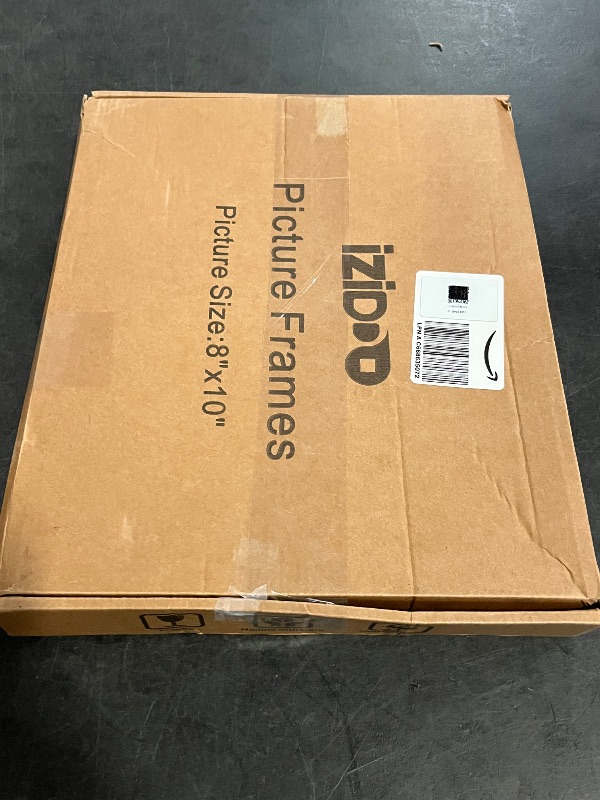 Photo 1 of IZIDDO 8x10 Picture Frames Set of 2, Black Glass Photo Frame, Only for Tabletop Display, Gift Picture Frame, Horizontally or Vertically (8x10, Black)