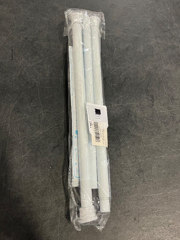 Photo 1 of 2pack Spring Tension Rods 18-36 Inch Adjustable White Tension Rod Spring Curtain Rod Extendable Short Curtain Rod Spring Loaded Curtain Rods Tension Rod for Curtains,Closet,Kitchen