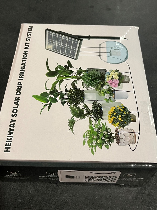Photo 1 of Solar Drip Irrigation System, Auto Watering Kit for 20-30 Pots, Solar-Powered Plant Watering, 25 Timer Modes, 900ml/min Flow Indoor/Outdoor Garden, Balcony & Patio Irrigation System