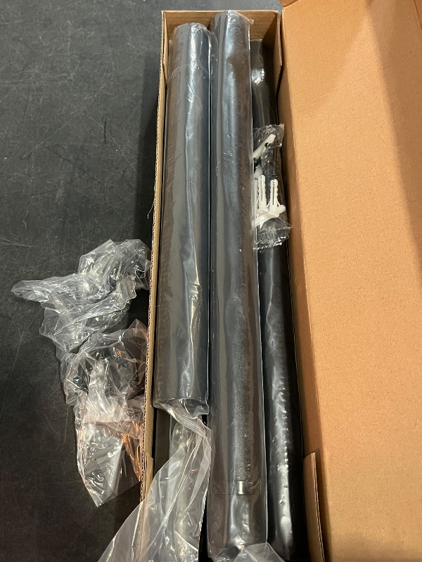 Photo 1 of Closet Rod 17-54 IN, Heavy Duty Closet Hanging Rod for Clothes, Adjustable Closet Rods for Wardrobes Storage Laundry RV Bathroom, Easy Install
