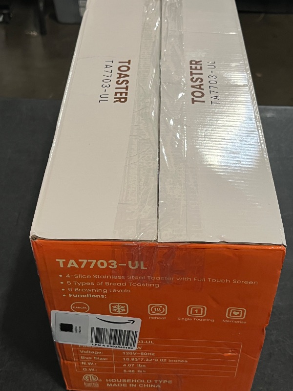 Photo 1 of Keenstone Toaster 4 Slice, Digital Smart Toaster with TouchScreen, Memory Function, Single Slot Toasting, Timer, Reheat & Defrost for Bagels, Bread, Waffles, Muffin, Stainless Steel Kitchen Essentials