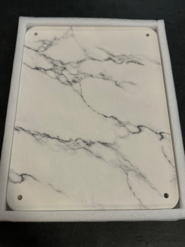 Photo 1 of Diatomite Stone Drying Mat for Kitchen Counter - Rapid Moisture Removal - 15.7" x 11.8" Large Dish Drying Stone for Kitchen Sink - Diatomaceous Earth Quick Dry Dish Mat - White Marble