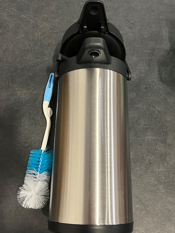 Photo 1 of Coffee Carafe for Keeping Hot - 102OZ / 3L Airpot Coffee Dispenser with Pump - Large Coffee Thermos for Hot Drinks Tea Liquid - Insulated Stainless Steel Hot Water Beverage Dispenser Urn for Parties