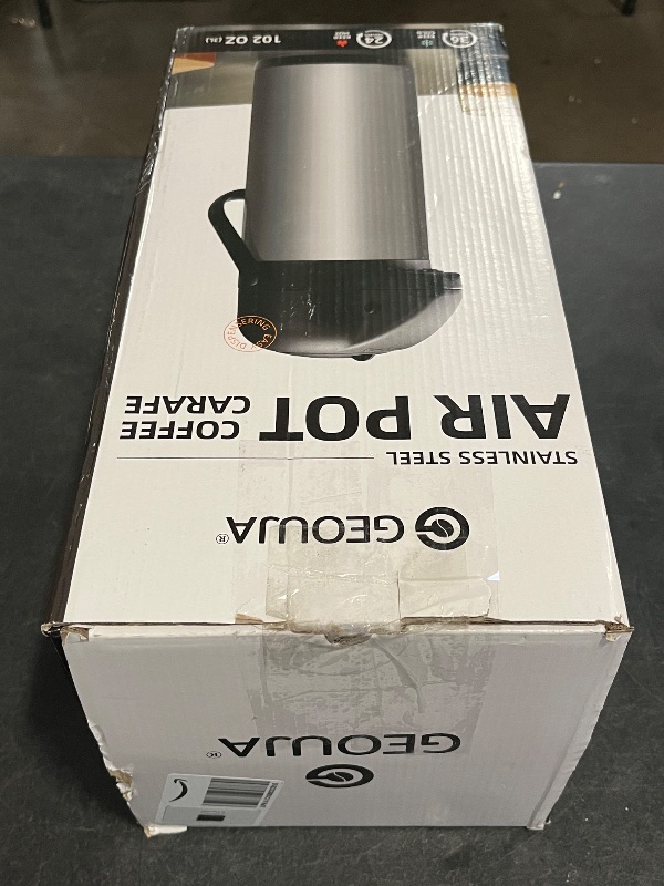 Photo 1 of Coffee Carafe for Keeping Hot - 102OZ / 3L Airpot Coffee Dispenser with Pump - Large Coffee Thermos for Hot Drinks Tea Liquid - Insulated Stainless Steel Hot Water Beverage Dispenser Urn for Parties