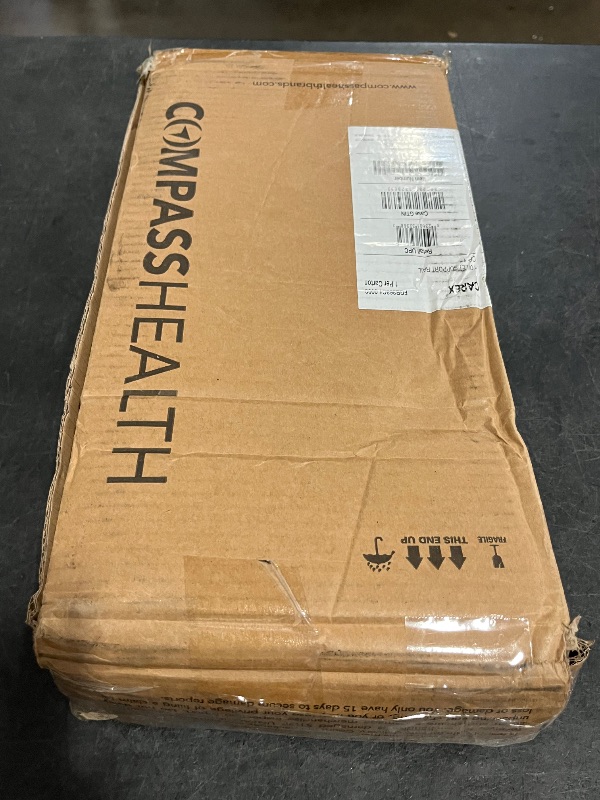 Photo 1 of Compass Raised Toilet Seat with Arms, Elongated Toilets, 3.5 Inch High, Elevated Toilet Riser with Removable Padded Handles, Easy On and Off, Support 250 lbs, White