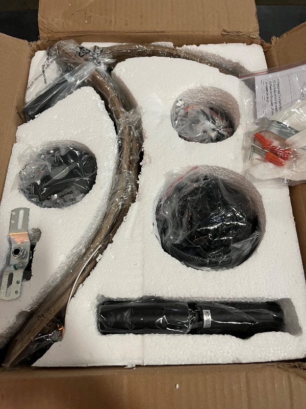 Photo 1 of Farmhouse Chandeliers for Dining Room Light Fixture, 5-Light 24 inch Faux Wood Texture Hanging Lighting Fixtures, Rustic Candle Chandeliers for Living Room Kitchen Island Foyer Entryway