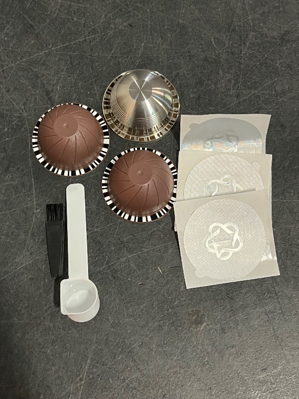 Photo 1 of 5pcs Reusable Coffee Pods for Nespresso VertuoLine, Refillable Coffee Capsules for Vertuo, Refill Coffee Pod for Nespresso Machine with 5pcs Aluminum Foil Lids