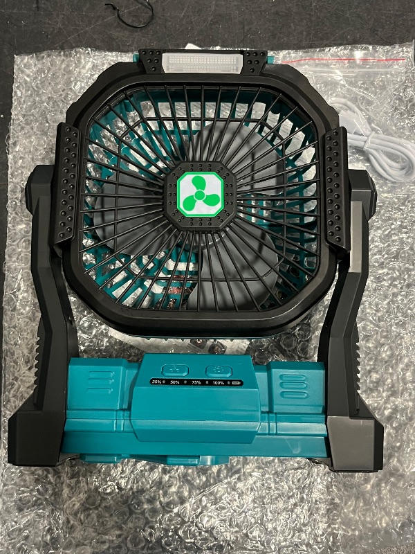 Photo 1 of Portable Fan Rechargeable, 20000mAh Cordless Battery Powered Fan with LED Lantern, USB C Battery Operated for Travel Bedroom Home Camping Tent Office Beach Desk Fishing Table
