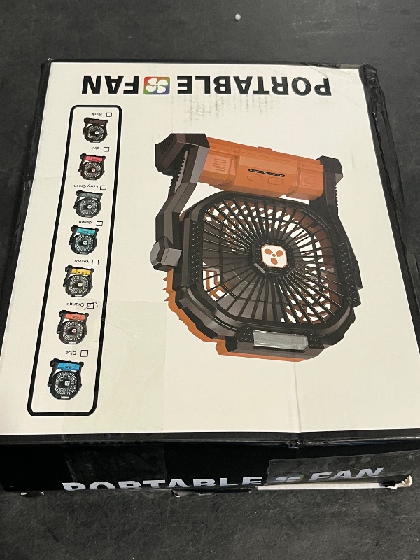 Photo 1 of Portable Fan Rechargeable, 20000mAh Cordless Battery Powered Fan with LED Lantern, USB C Battery Operated for Travel Bedroom Home Camping Tent Office Beach Desk Fishing Table
