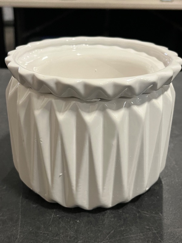 Photo 1 of 6 inch Self Watering Pot for Indoor Plants, African Violet Pot Ceramic, Flowers Planter (4 inch Opening), Holds 3 Weeks of Water (1 Pack)