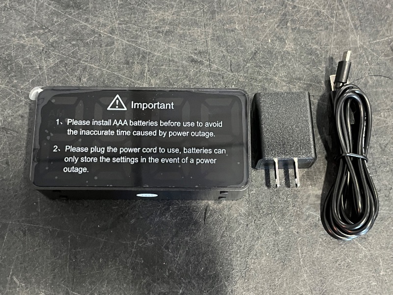 Photo 1 of DreamSky Small Digital Alarm Clock for Bedroom, Large Big Numbers Display with Brightness Dimmer, Electric Bedside Desk Clock with USB Charging Port, Adjustable Alarm Volume, USB-C Adapter Powered