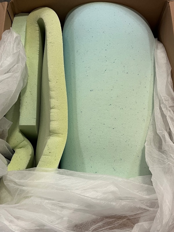 Photo 1 of Amazon Basics Full Mattress Topper, Cooling Gel-Infused, CertiPUR-US Certified, 2 Inches, Blue