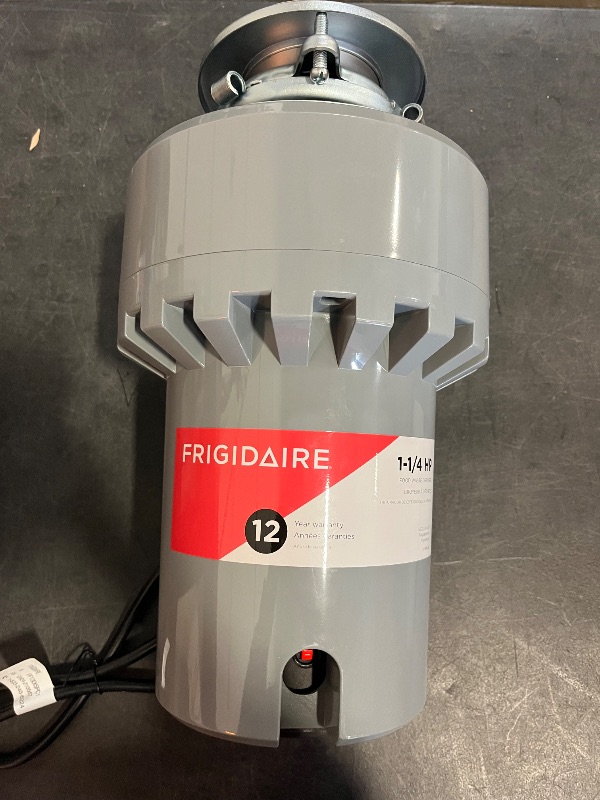 Photo 1 of Frigidaire 1.25 HP Corded Garbage Disposal for Kitchen Sinks | FF13DISPC1