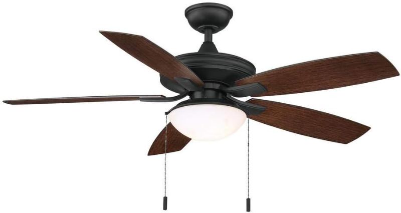 Photo 1 of Hampton Bay Gazebo III 70 in. Indoor/Outdoor Natural Iron Ceiling Fan with Light Kit YG836A-NI