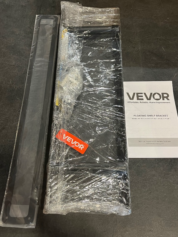 Photo 1 of Floating Shelf Bracket Heavy Duty Shelving Brackets,Decorative Floating Shelf Hardware Black,Hidden Metal Shelf Support Bracket