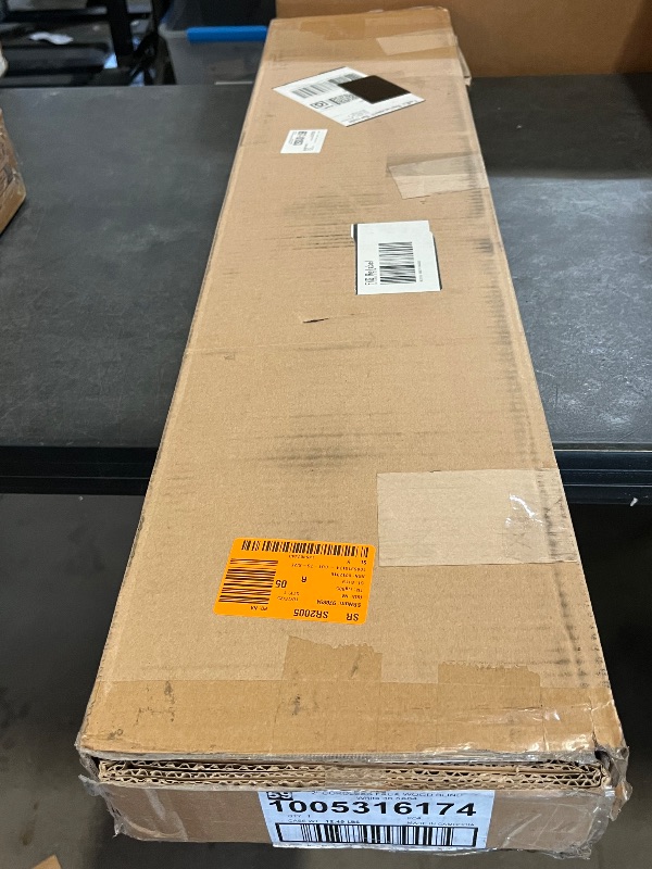 Photo 1 of DEZ FURNISHINGS Cordless 2" Faux Wood Blind, 36.5" W x 84" H, White