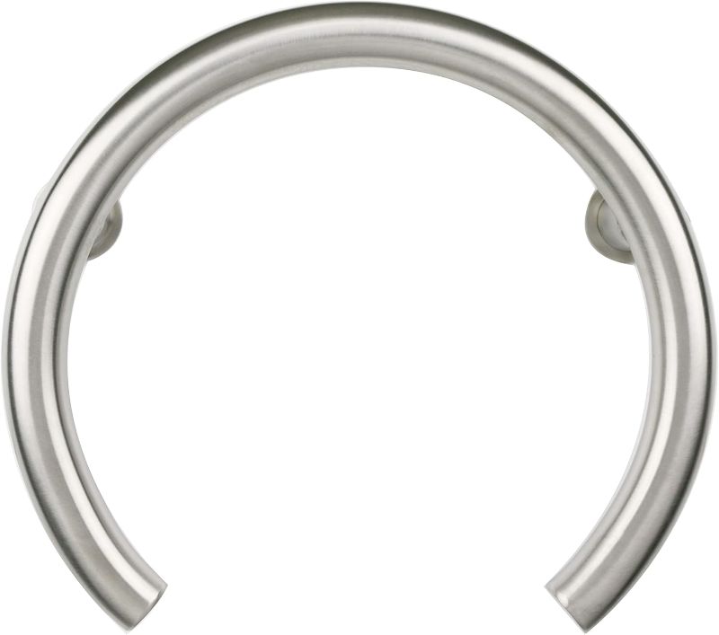 Photo 1 of 12-inch Huntington Shower Valve Grab Bar Front Mount, ADA Compliant, Satin