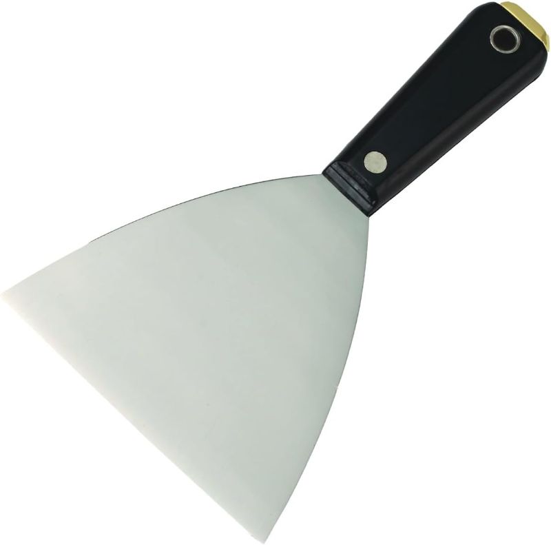 Photo 1 of Kraft Tool DW530 5-Inch Hammer End Joint Taping Knife with Black Handle Brass Hammer End, Black Handle and Silver Blade