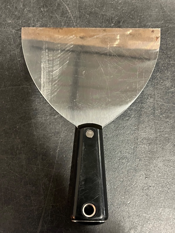 Photo 1 of Kraft Tool DW530 5-Inch Hammer End Joint Taping Knife with Black Handle Brass Hammer End, Black Handle and Silver Blade