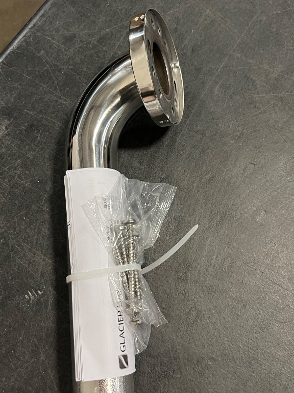 Photo 1 of 42" Wall Mount Grab Bar, 1 ¼" Diameter, Concealed Flanges, ADA Compliant, Peened with Satin Ends