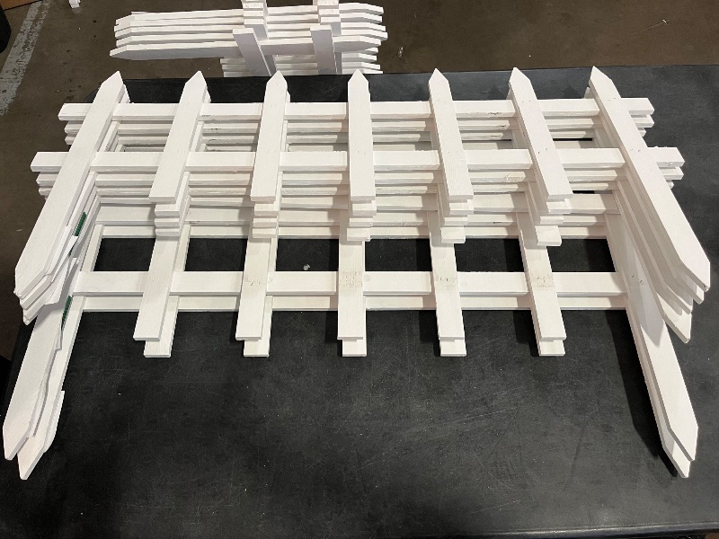 Photo 1 of Greenes Fence Deluxe Picket Wooden Fence - 18" L x 36" W (Pack of 12)