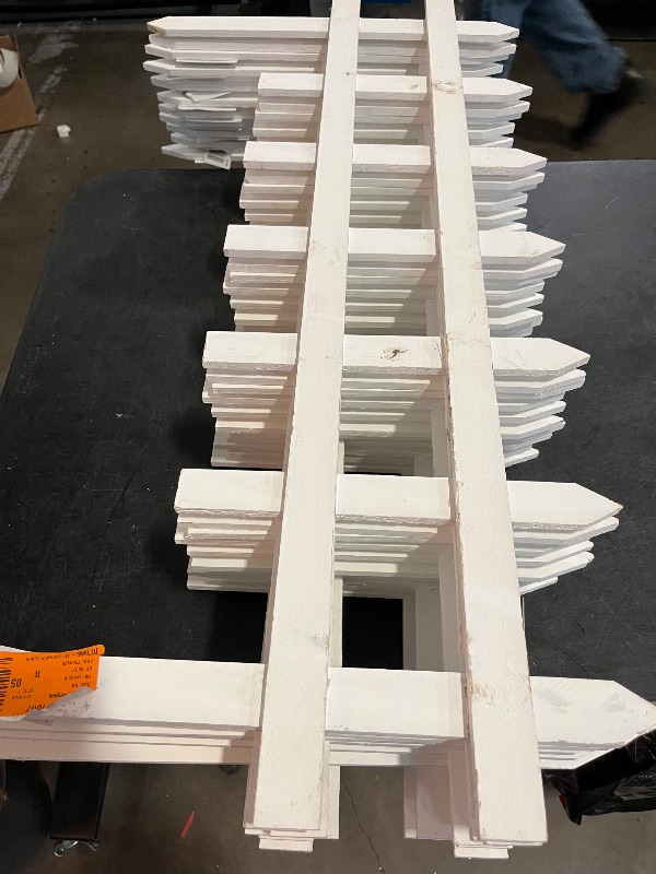 Photo 1 of *Missing One* Greenes Fence Deluxe Picket Wooden Fence - 18" L x 36" W (Pack of 12)