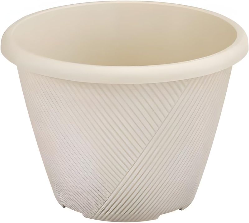 Photo 1 of 11 Inch Plastic Self-Watering Planter with Built-in Reservoir, Lightweight Resin Flower Pot, 2 Gal. Capacity, UV & Weather Resistant for Indoor/Outdoor Use, 2pack