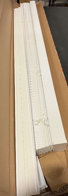 Photo 1 of DEZ FURNISHINGS Cordless 2" Faux Wood Blind, 54.5" W x 36" H, White